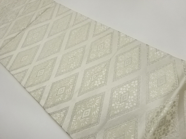 JAPANESE FUKURO OBI / WOVEN KIKKO PATTERN